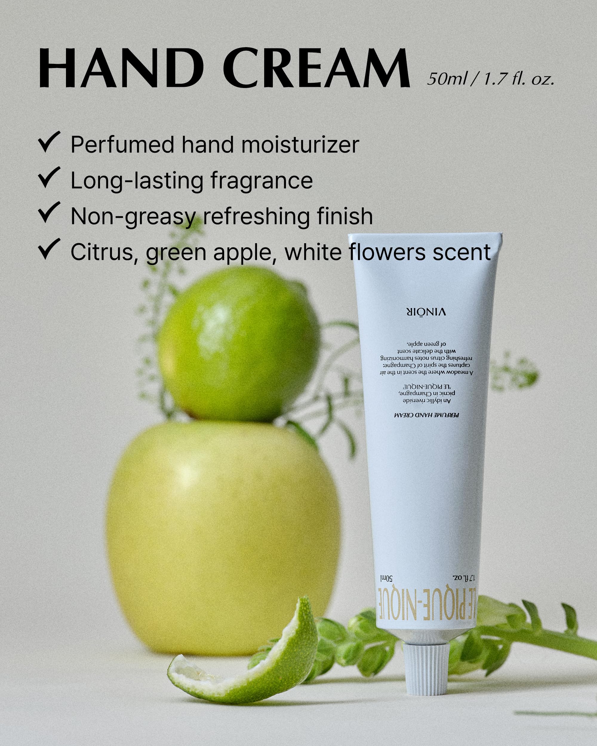 VINOIR LE PIQUE-NIQUE fragrance note swatch with citrus and green apple