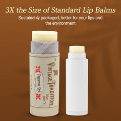 Vintage Tradition lip balm tube on the go for daily hydration