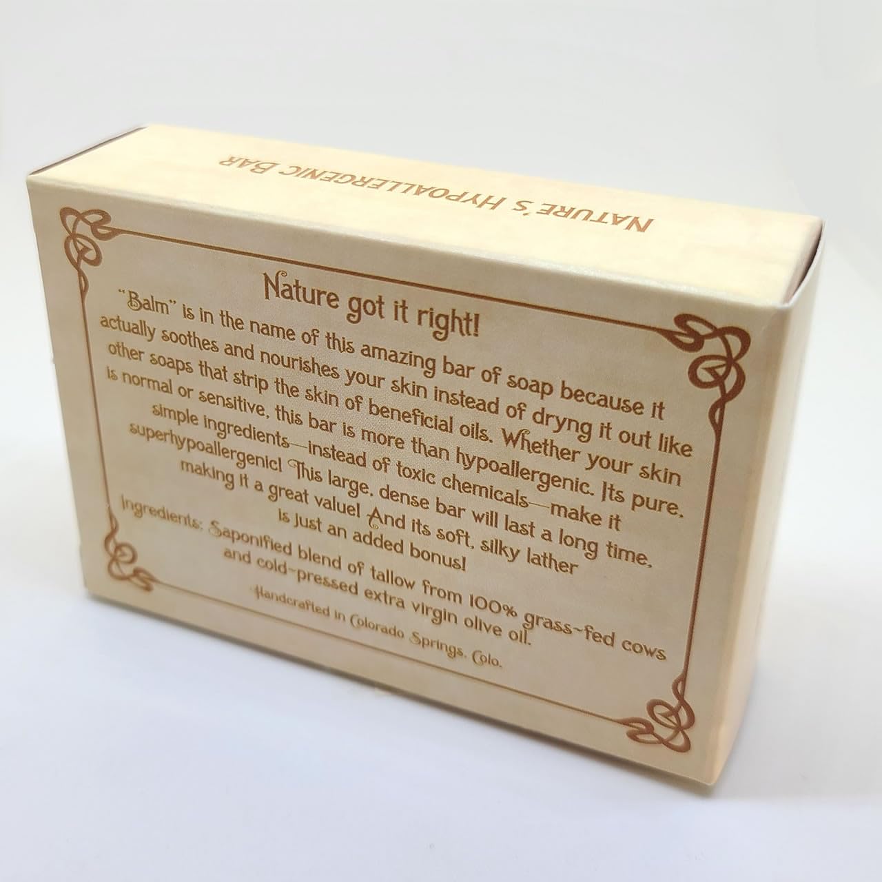 Vintage Tradition moisturizing soap lather with creamy texture for sensitive skin.