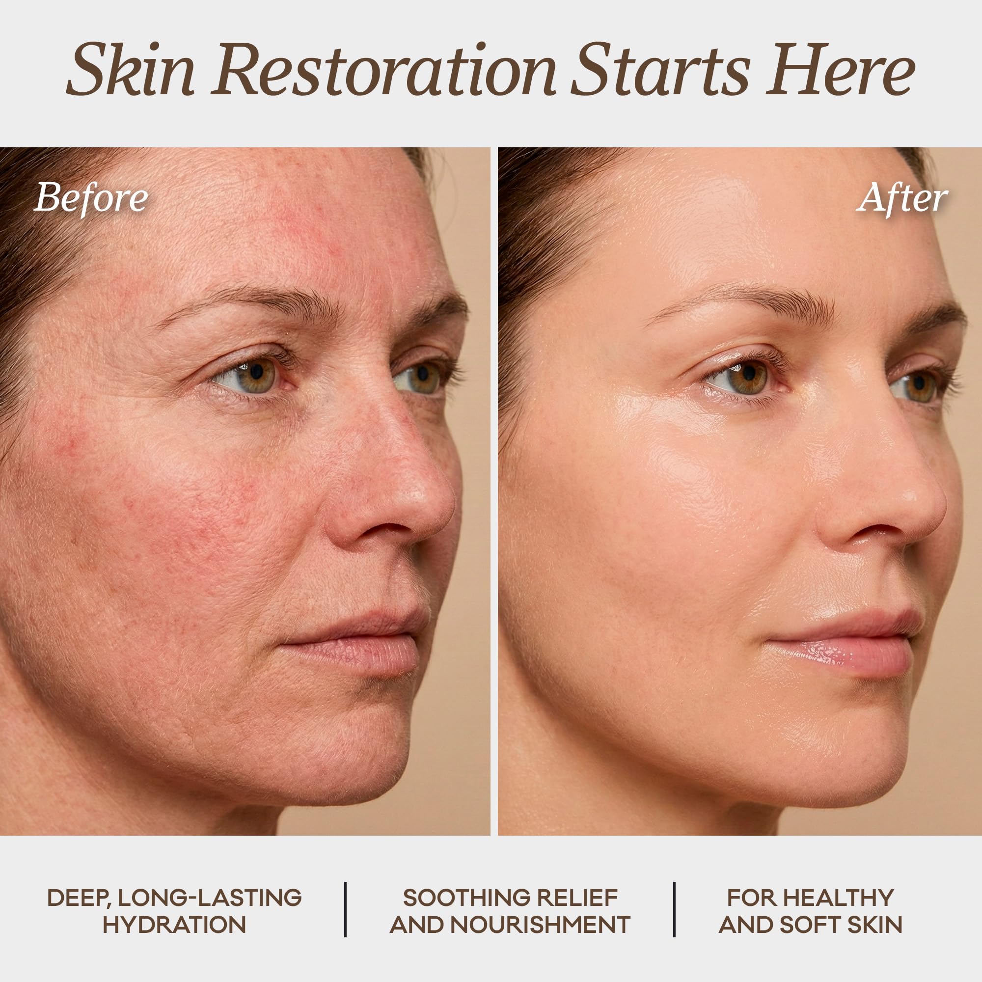 Close-up of balm applying quickly and cleanly on skin