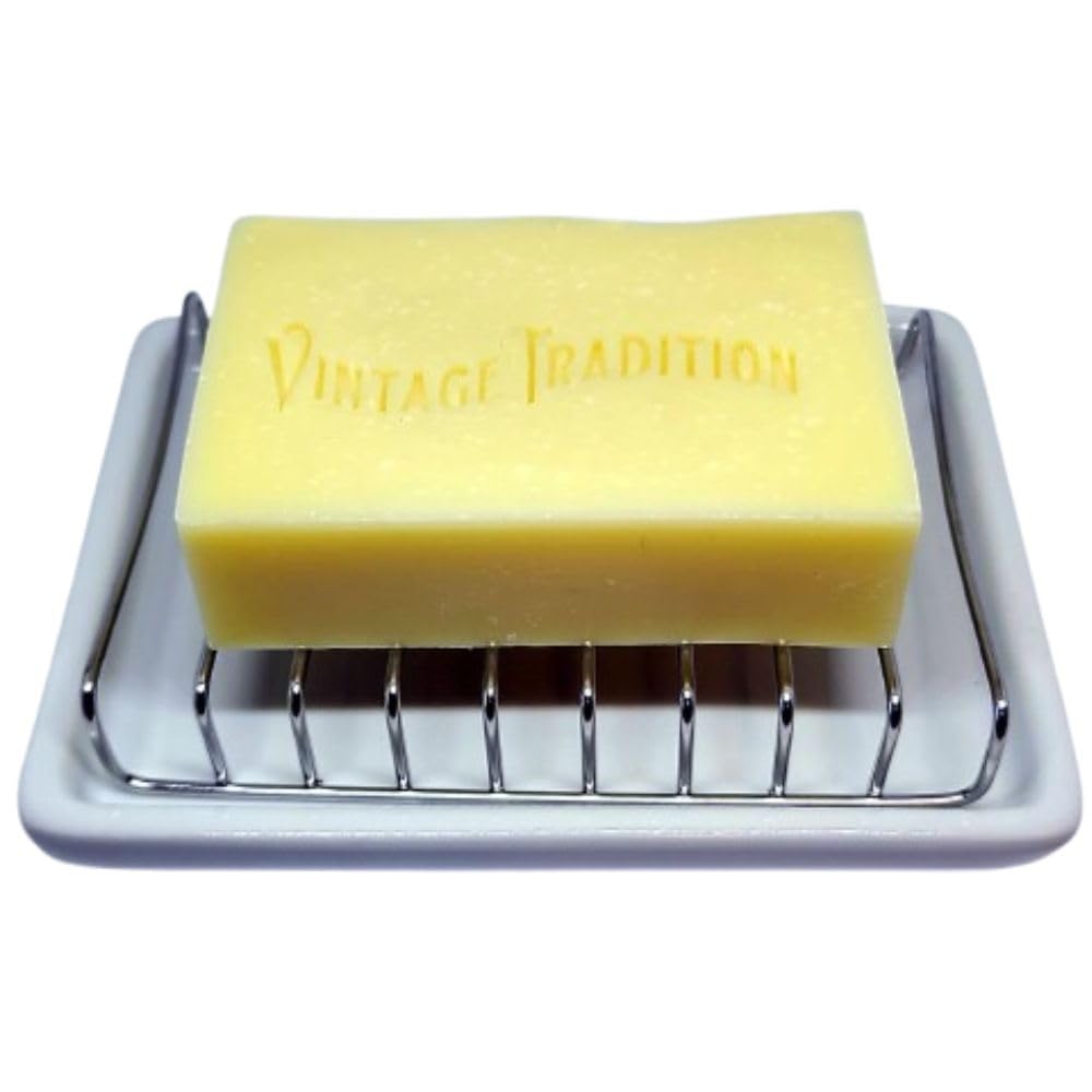 Vintage Tradition unscented tallow balm soap for gentle cleansing and moisture.