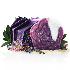 Viori Purple Shampoo Bar with Longsheng rice water neutralizes brassiness in blonde hair