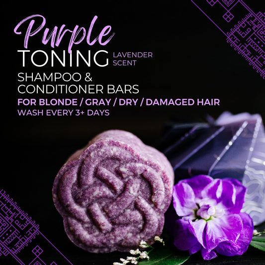 Viori Purple Shampoo Bar natural oil blend nourishes hair during cleansing