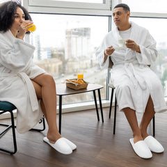 Vipay disposable slippers with non-slip, safe sole for travel and home