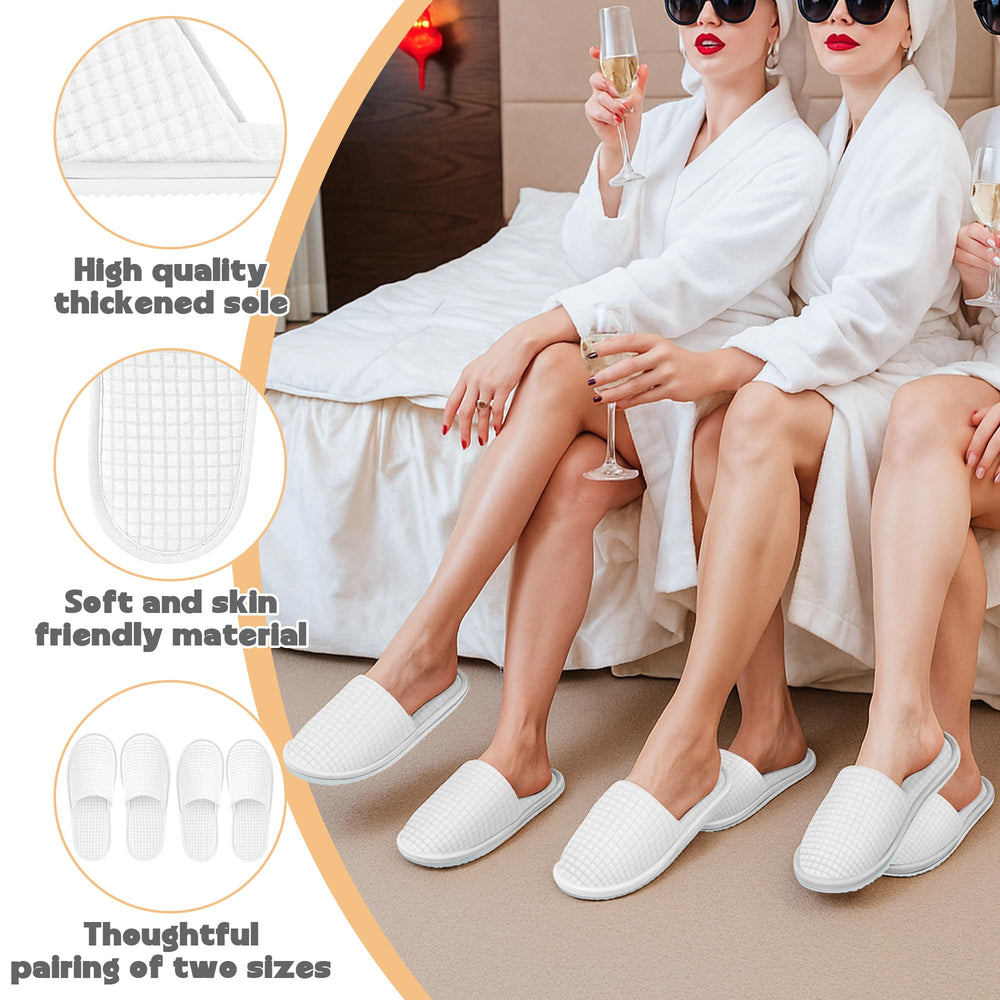 Vipay travel pack of disposable slippers, compact and portable