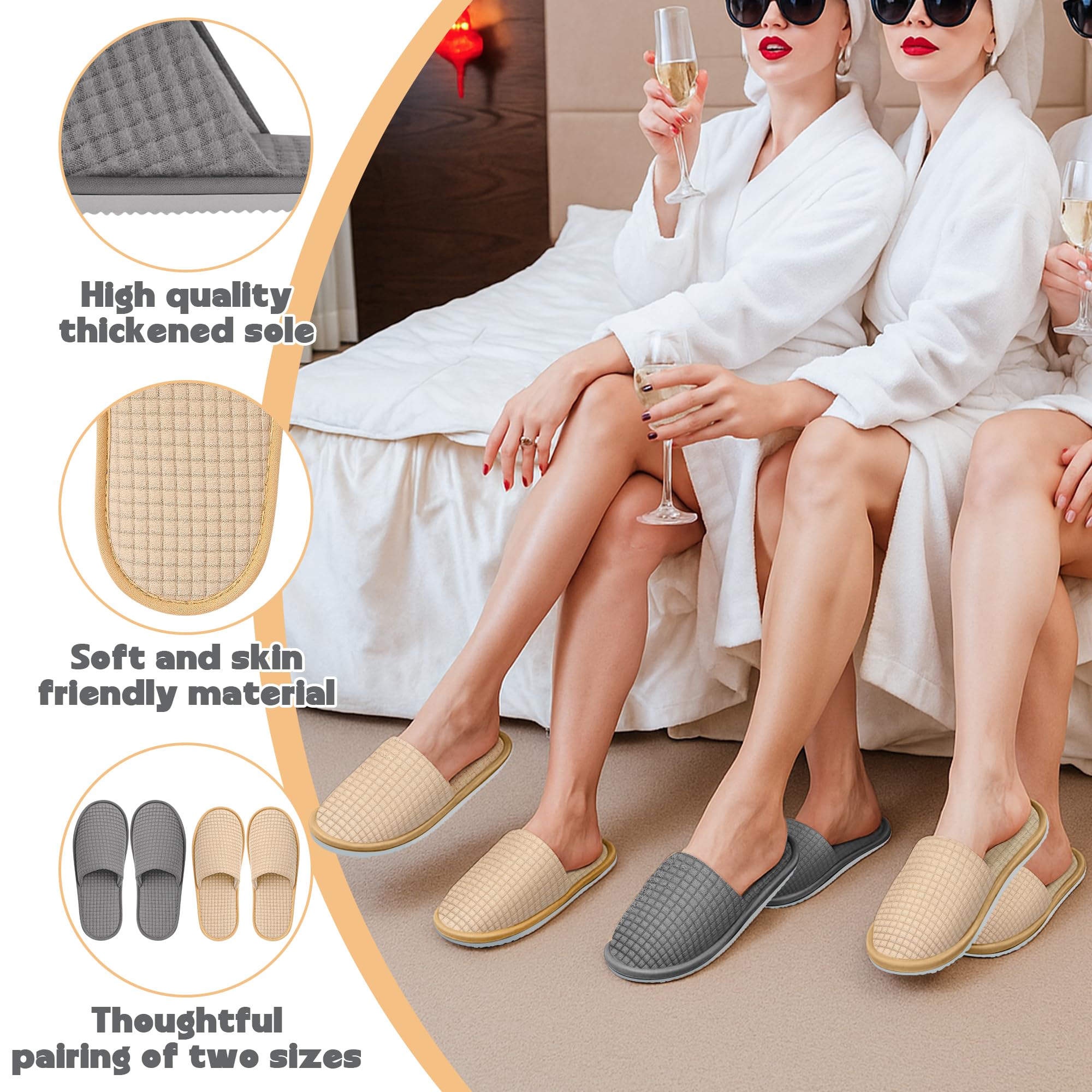 Vipay hotel and spa guest slippers for premium amenity experiences.