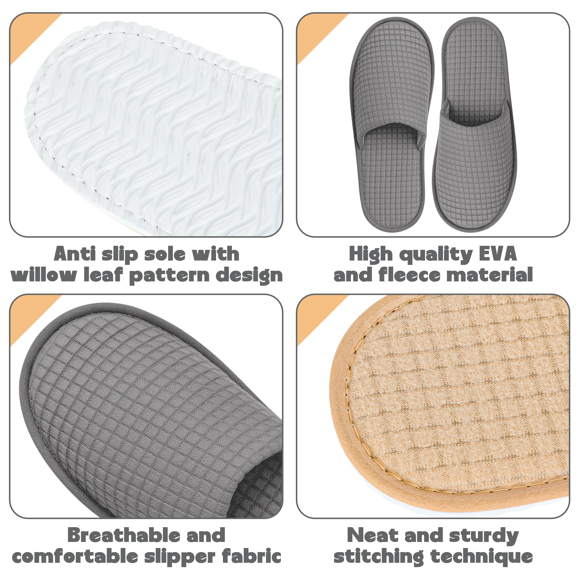 Vipay individually packaged slippers ideal for hotels or travel scenarios.