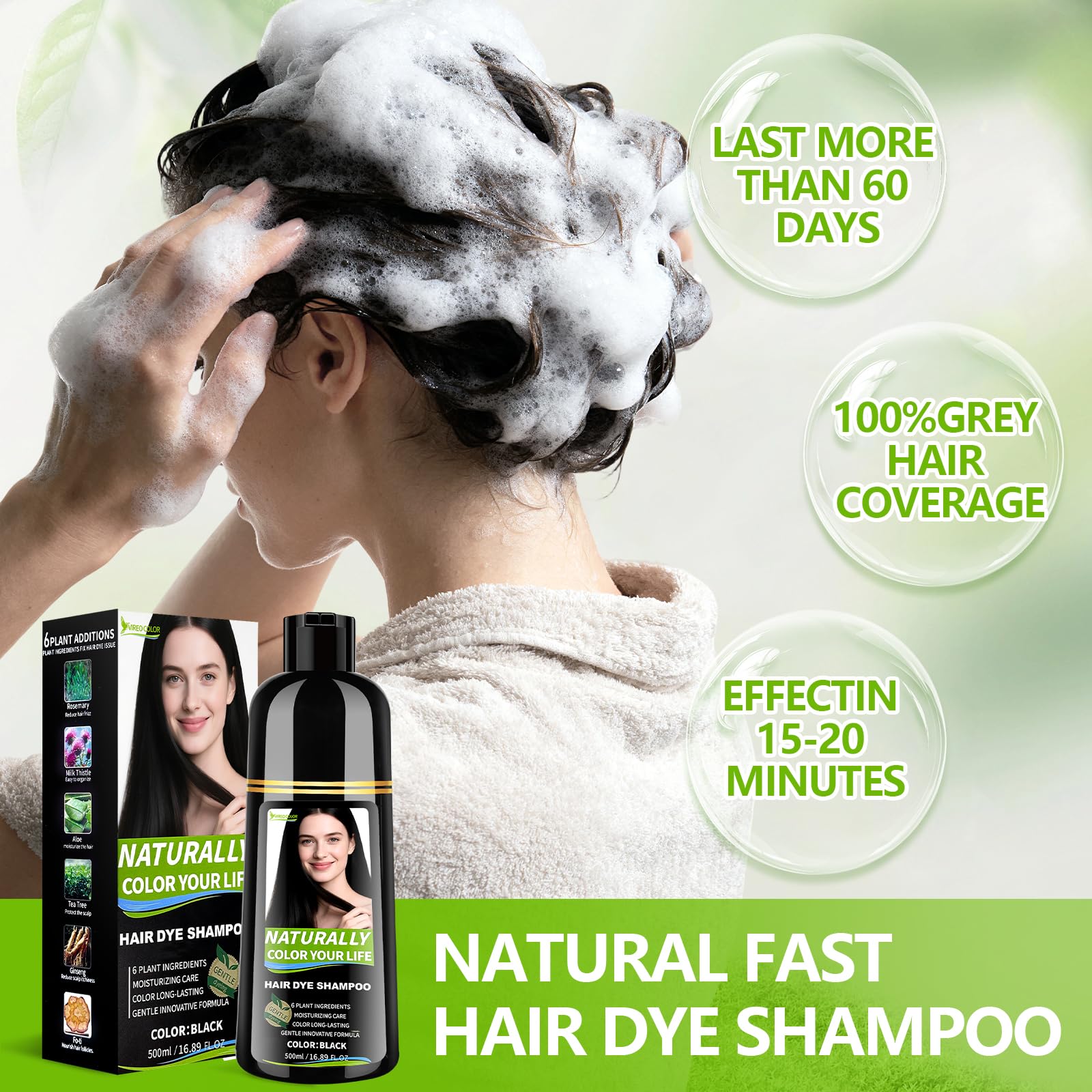 Vireo Color packaging shows ammonia-free and paraben-free claims.
