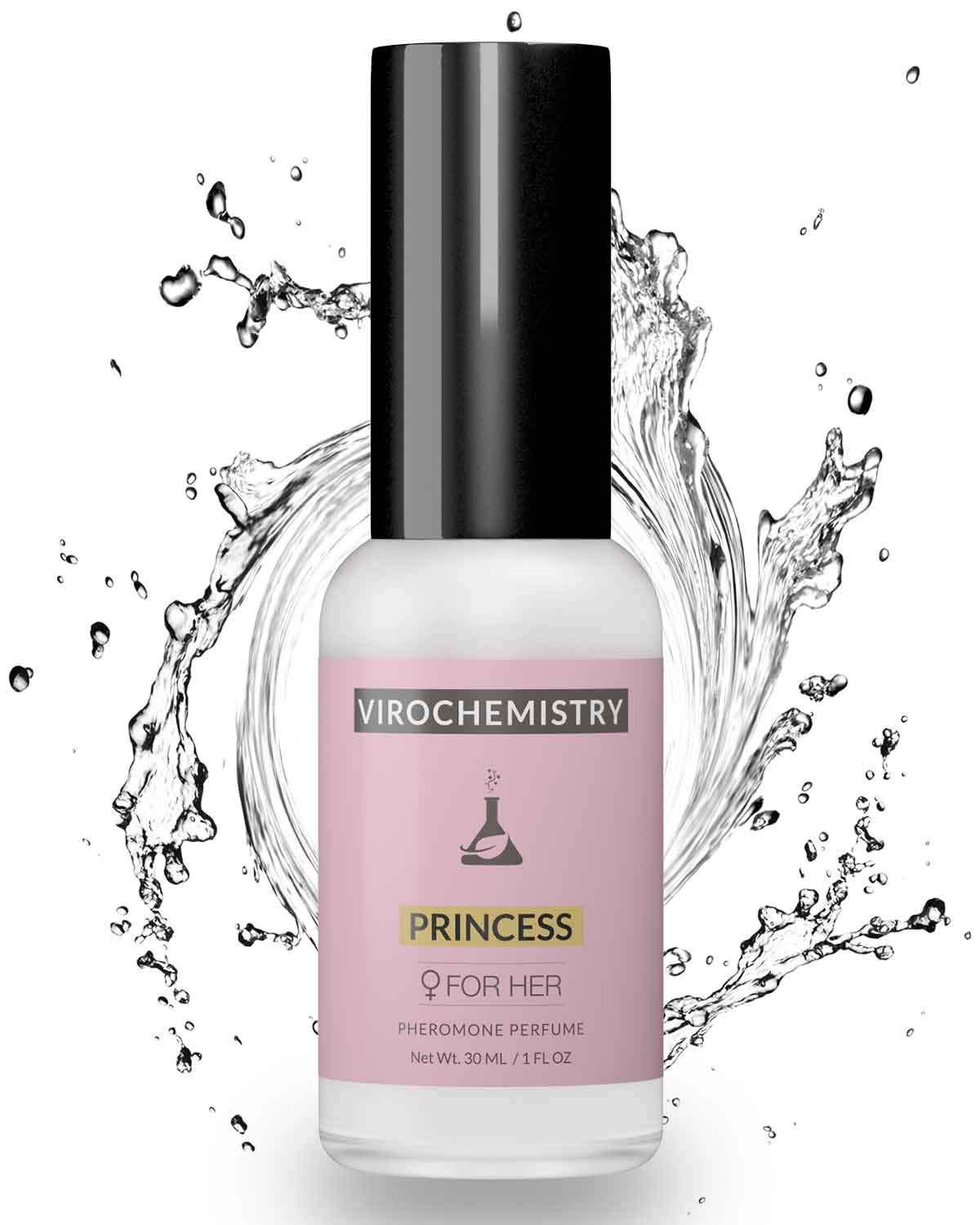 VIROCHEMISTRY Princess applied on skin for smooth scent release.