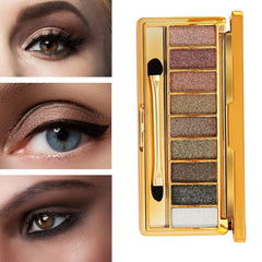 Sparkling party look with Virtegasas 9-color palette for celebrations.