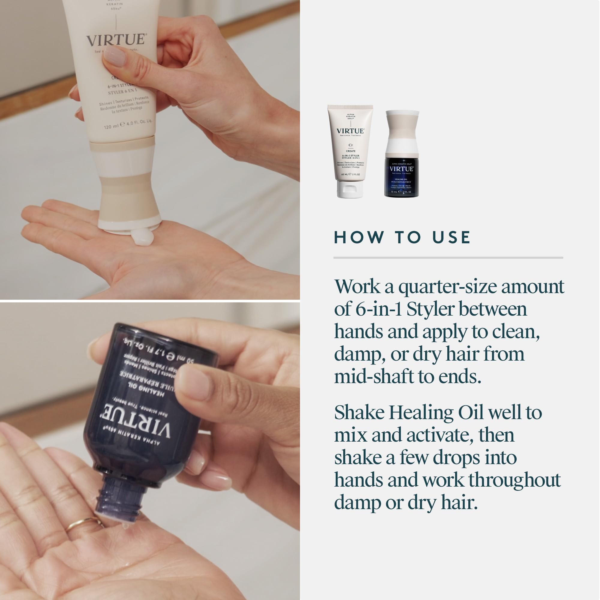 VIRTUE 6-in-1 Hair Styler offering versatile styling with heat protection.