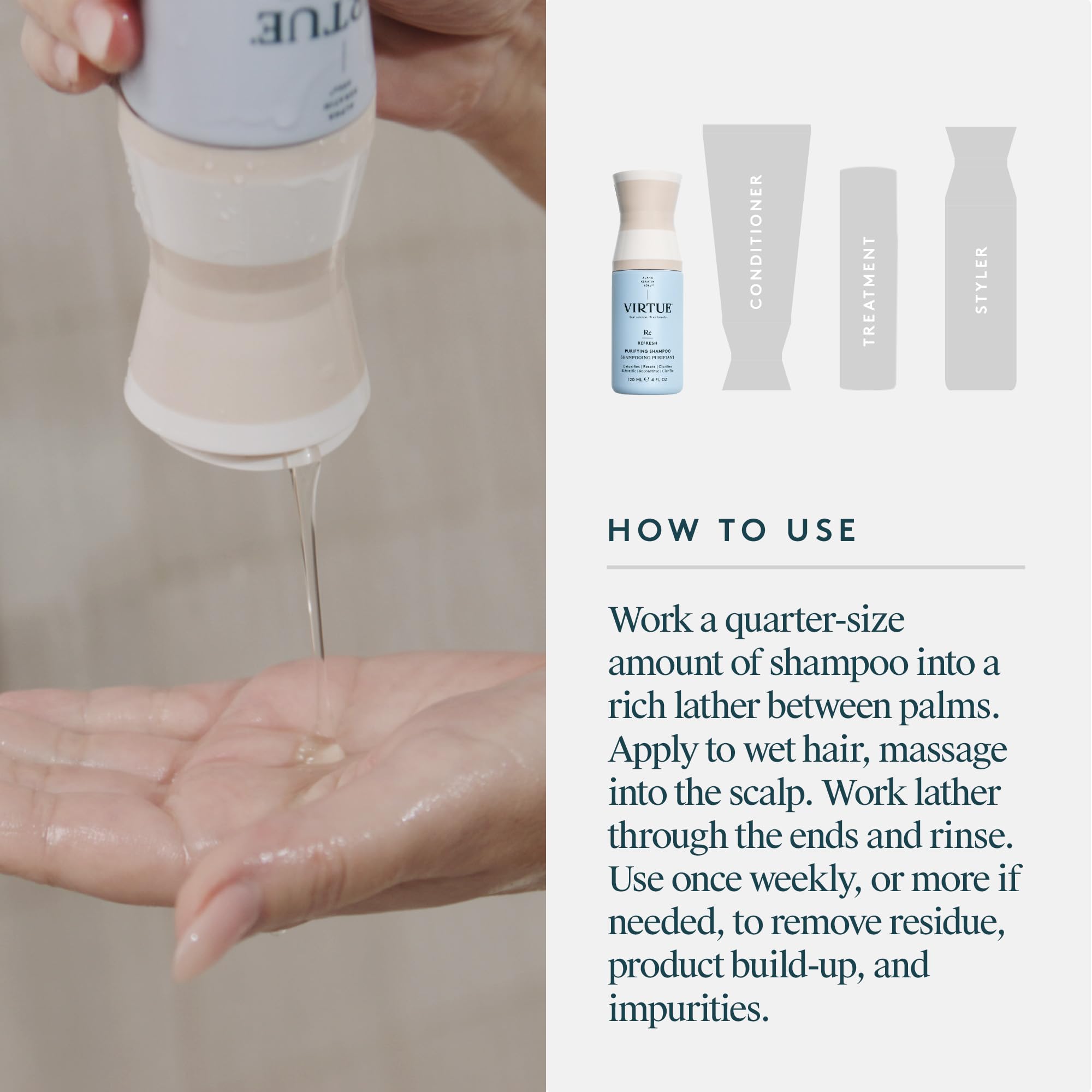 Citrus fragrance notes from Virtue Detox Shampoo for refreshing cleanse