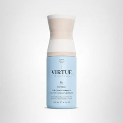 Close-up of scalp feel after using Virtue Detox Shampoo