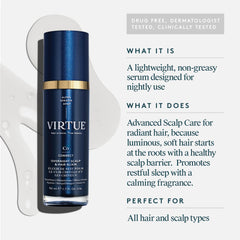 VIRTUE Correct Overnight Elixir dropper close-up for precise nighttime application.