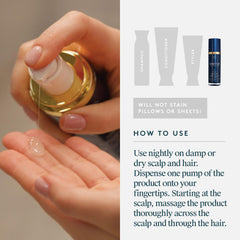 VIRTUE Correct Overnight Elixir on a nightstand illustrating a calming sleep routine.
