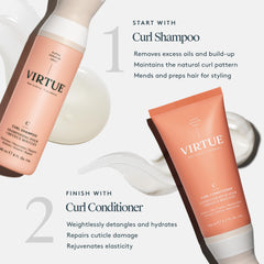 Creamy texture swirl emphasizing deep hydration for curl definition