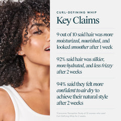 Twisting curls with Virtue Curl Defining Whip for extra definition