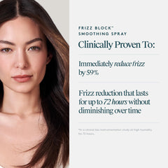 VIRTUE Frizz Block Spray vegan formula for cruelty-free care