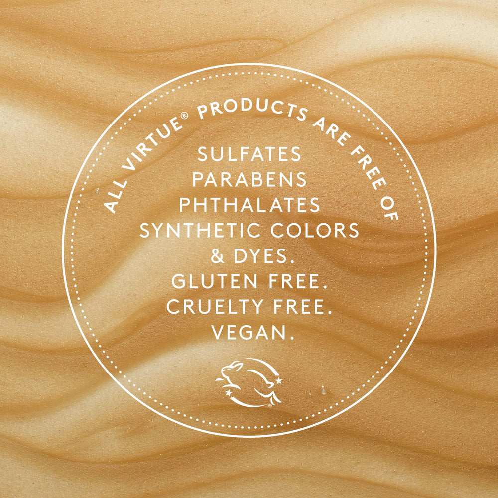 Healthy-looking hair with lift and shine after using VIRTUE conditioner.