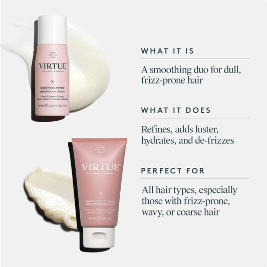Virtue Smooth Kit Duo bottle with pump enables precise, mess-free application.
