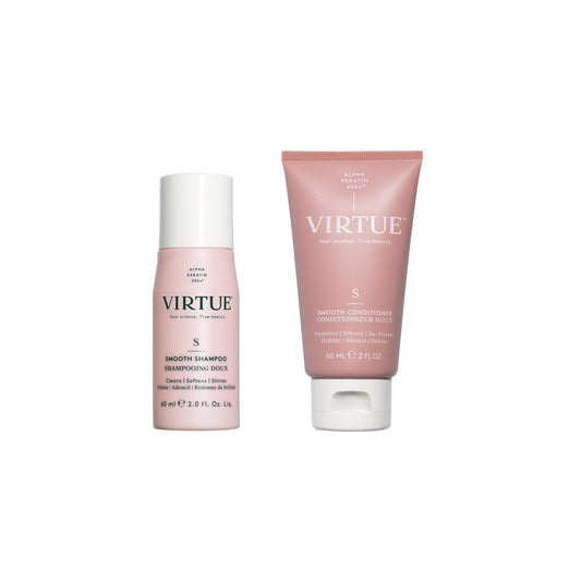 Virtue Smooth Kit Duo packaging showcases premium design for everyday smoothing.