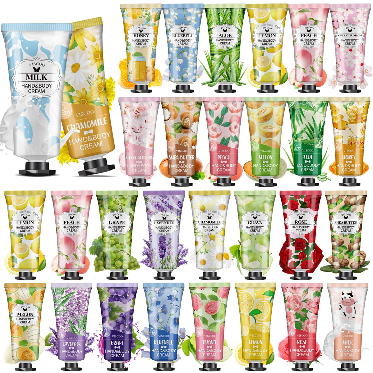 VISCOO 28-pack gift set packaging shown for gifting and display
