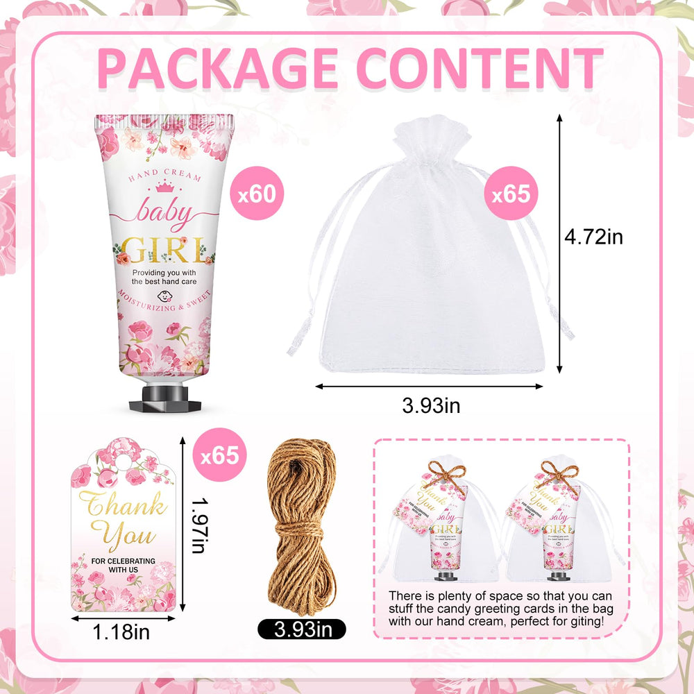 VISCOO baby girl hand cream with pink floral design and elegant packaging.