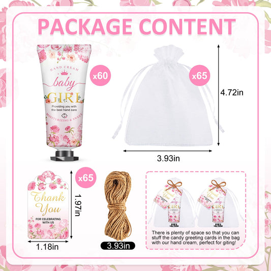 VISCOO baby girl hand cream with pink floral design and elegant packaging.