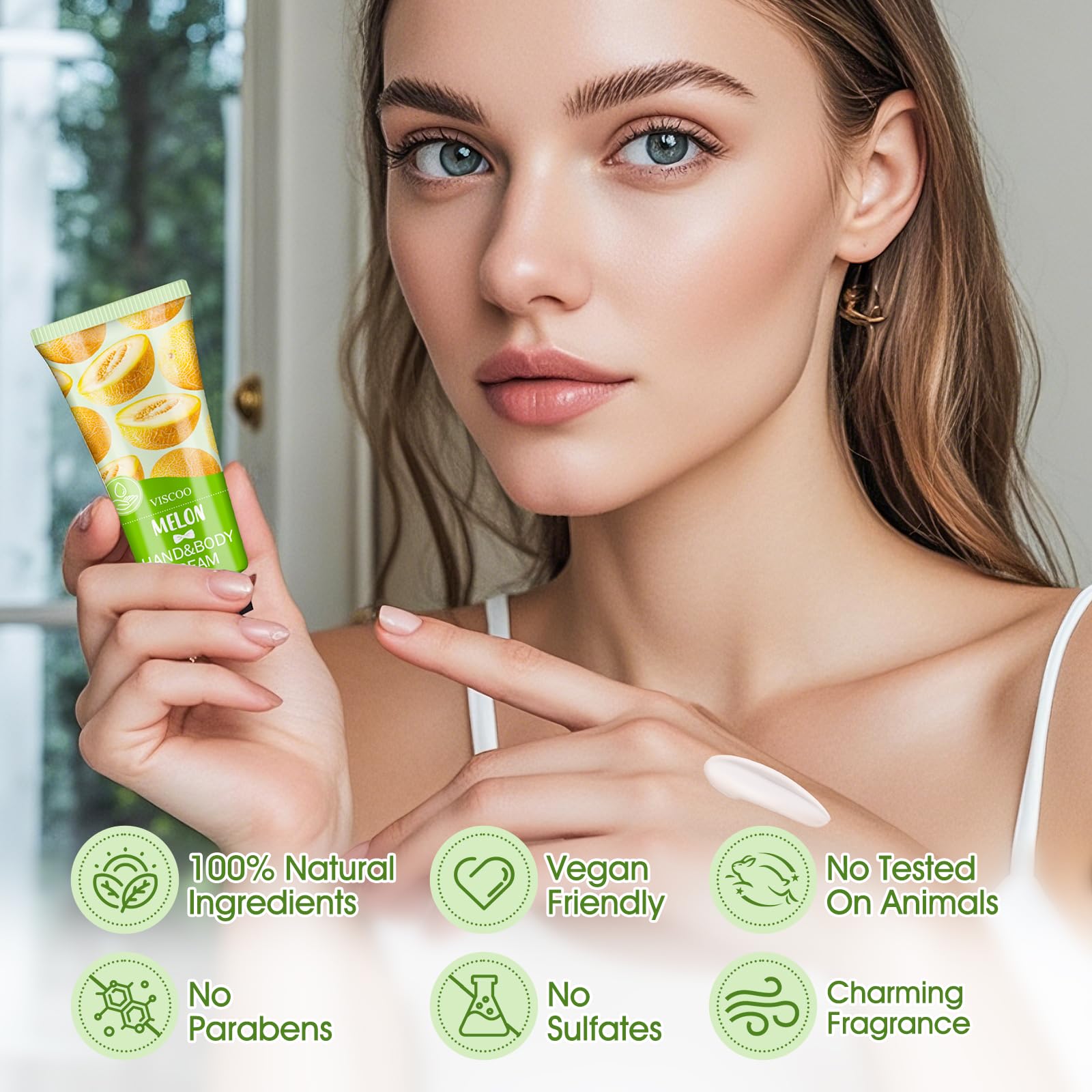 VISCOO chamomile hand cream with natural extracts for gentle nourishment