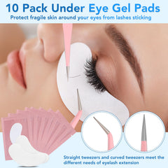VISCOO disposable tools support safe, tidy lash practice sessions.