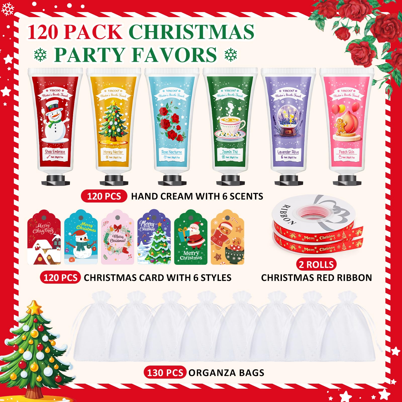 VISCOO Santa design hand cream for festive stocking stuffers