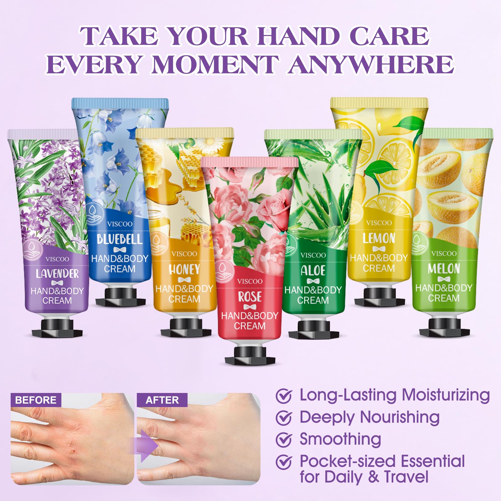 VISCOO lavender fragrance hand cream offers calming scent and smooth skin