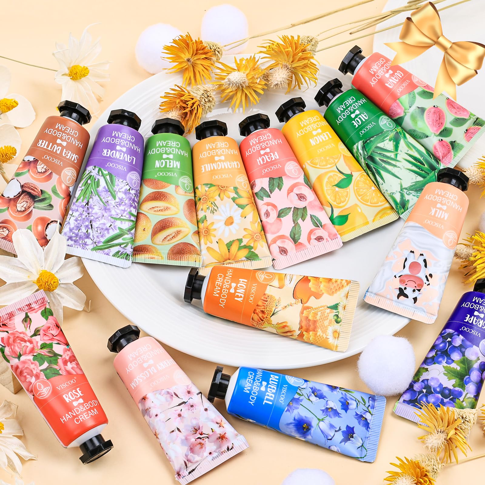 VISCOO shea butter honey aloe hand cream bottle with rich hydration