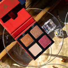 Viseart Garnet shade blends easily for buildable intensity.