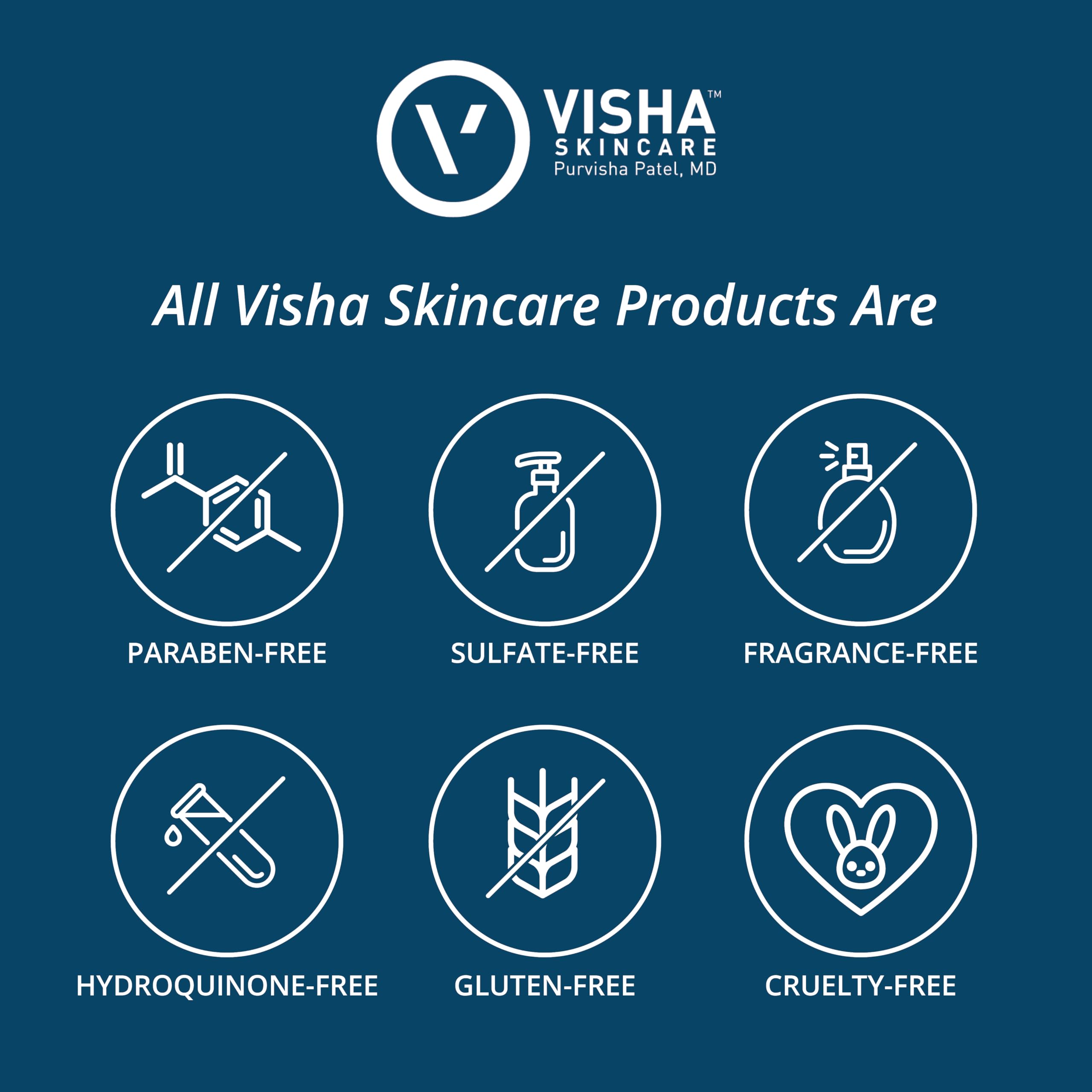 Visha moisturizer on dresser ready for a morning skincare routine