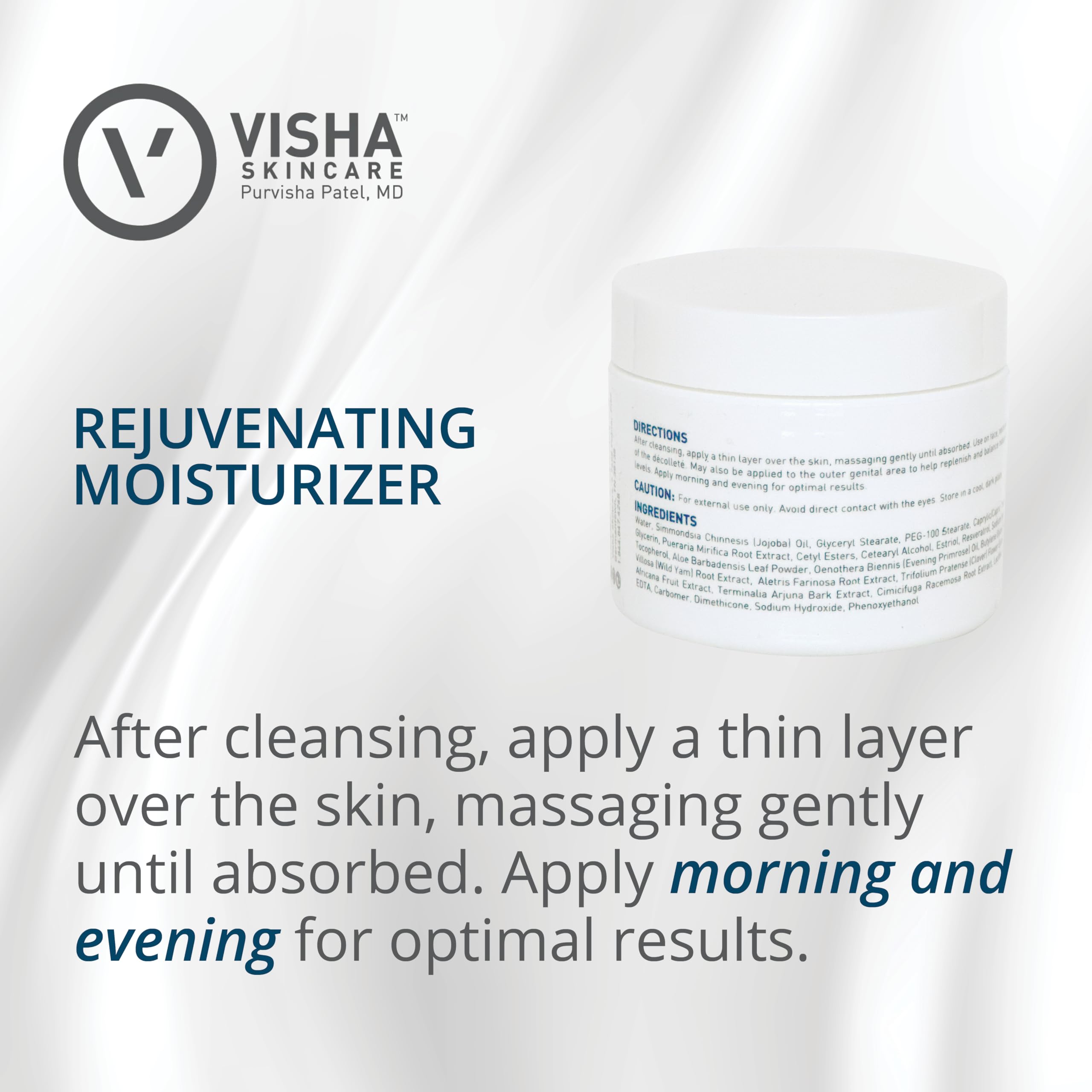 Pump action of Visha moisturizer delivering a light, non-greasy layer