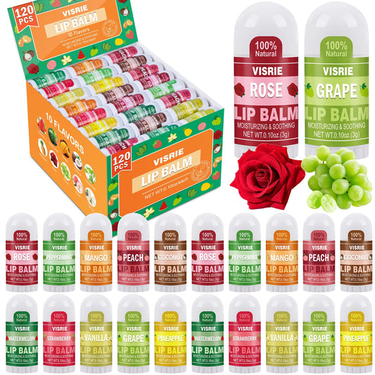 VISRIE Mini Lip Balm Apple flavor for on-the-go hydration and soft lips