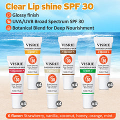 Visrie SPF lip sunscreen ideal for beach or hiking days.