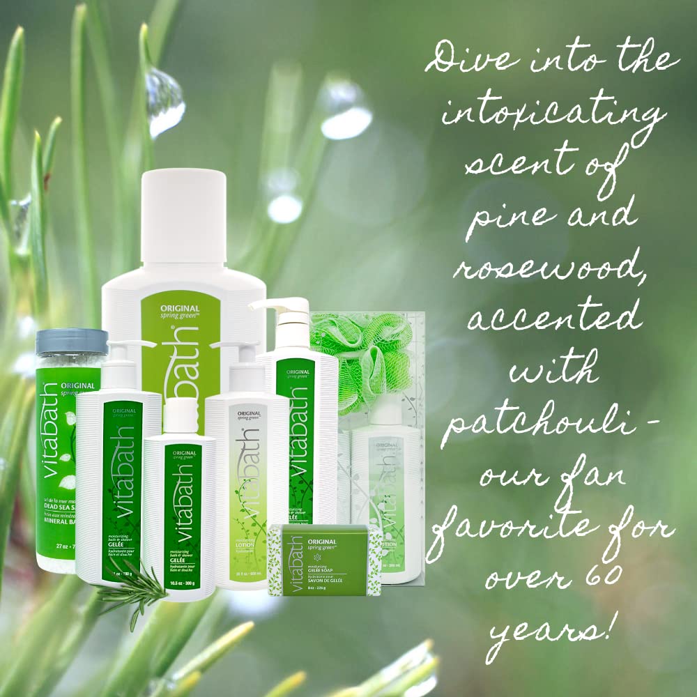 Bath scene with Vitabath Original Spring Green delivering a nourishing soak