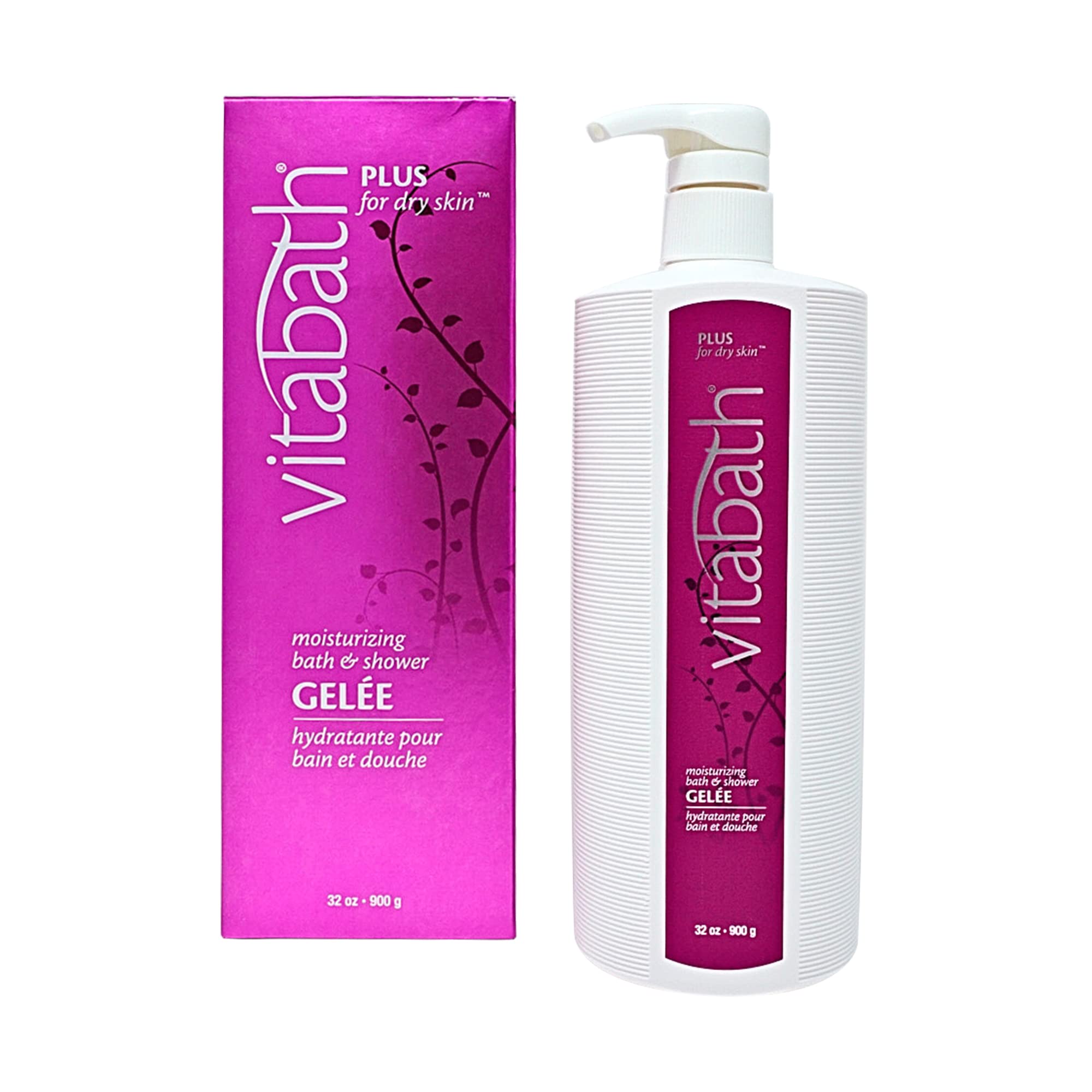 Vitabath Plus Dry Skin bottle-pour for a soothing shower cleanse