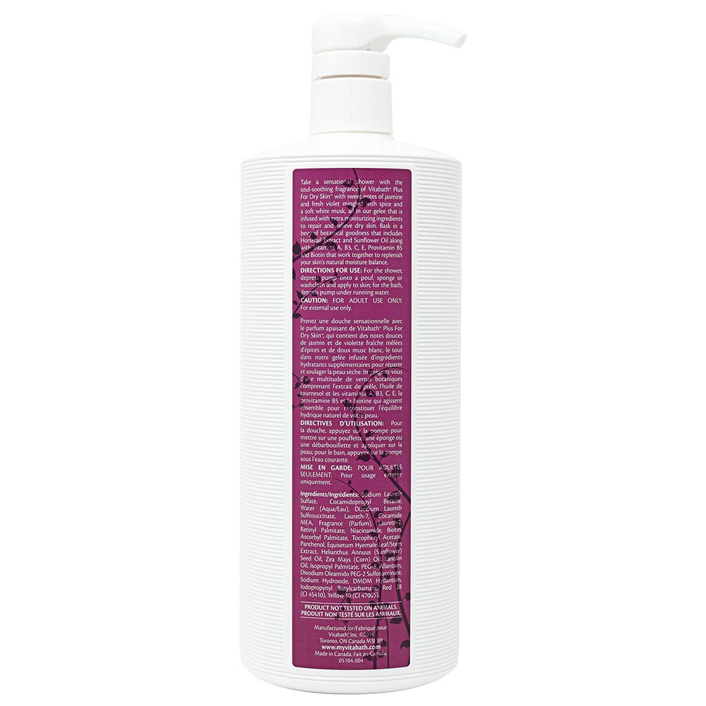 Vitabath Plus gluten-free formula image highlights clean ingredients.