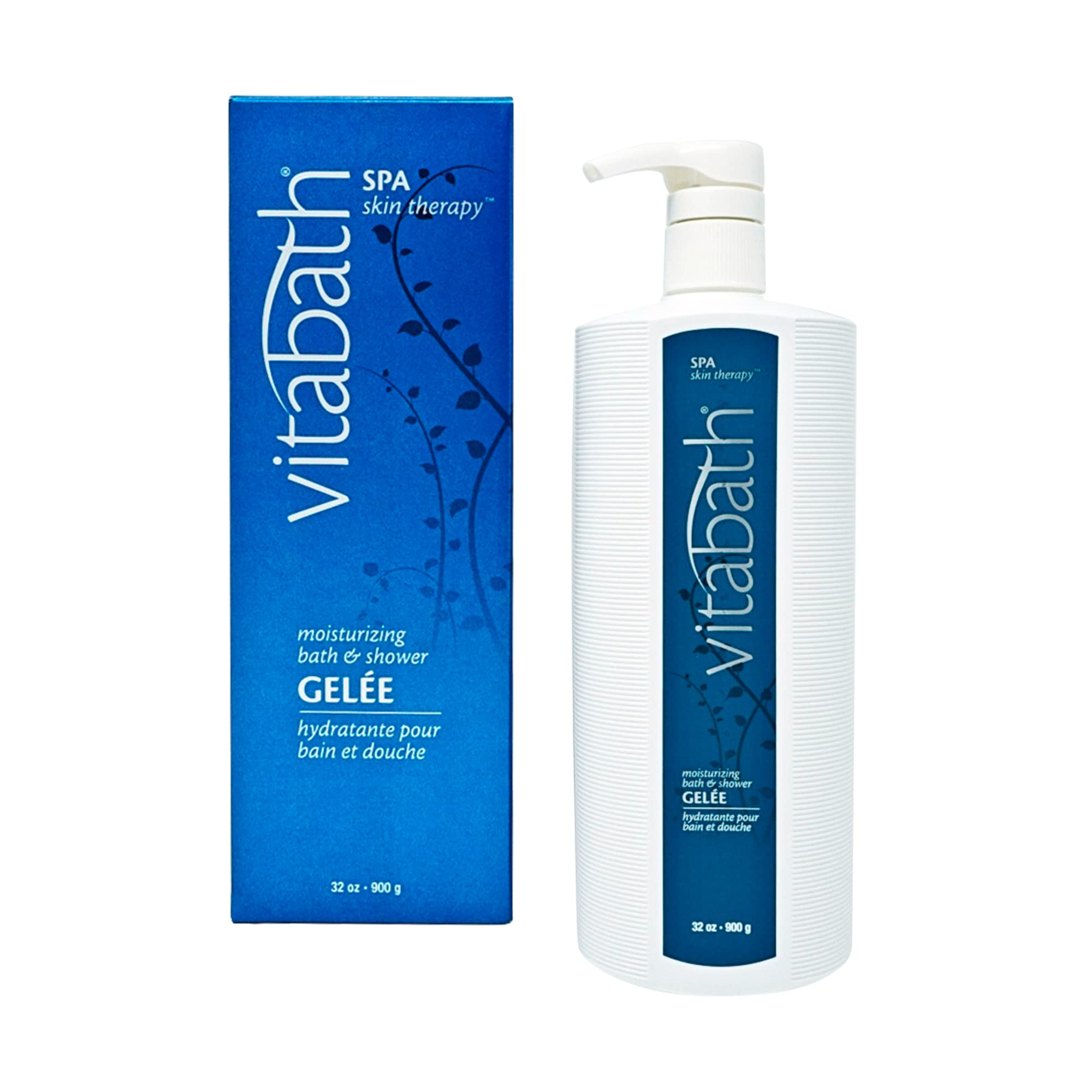 Vitabath Spa Skin Therapy bottle pump for easy, hydrating daily cleanse.