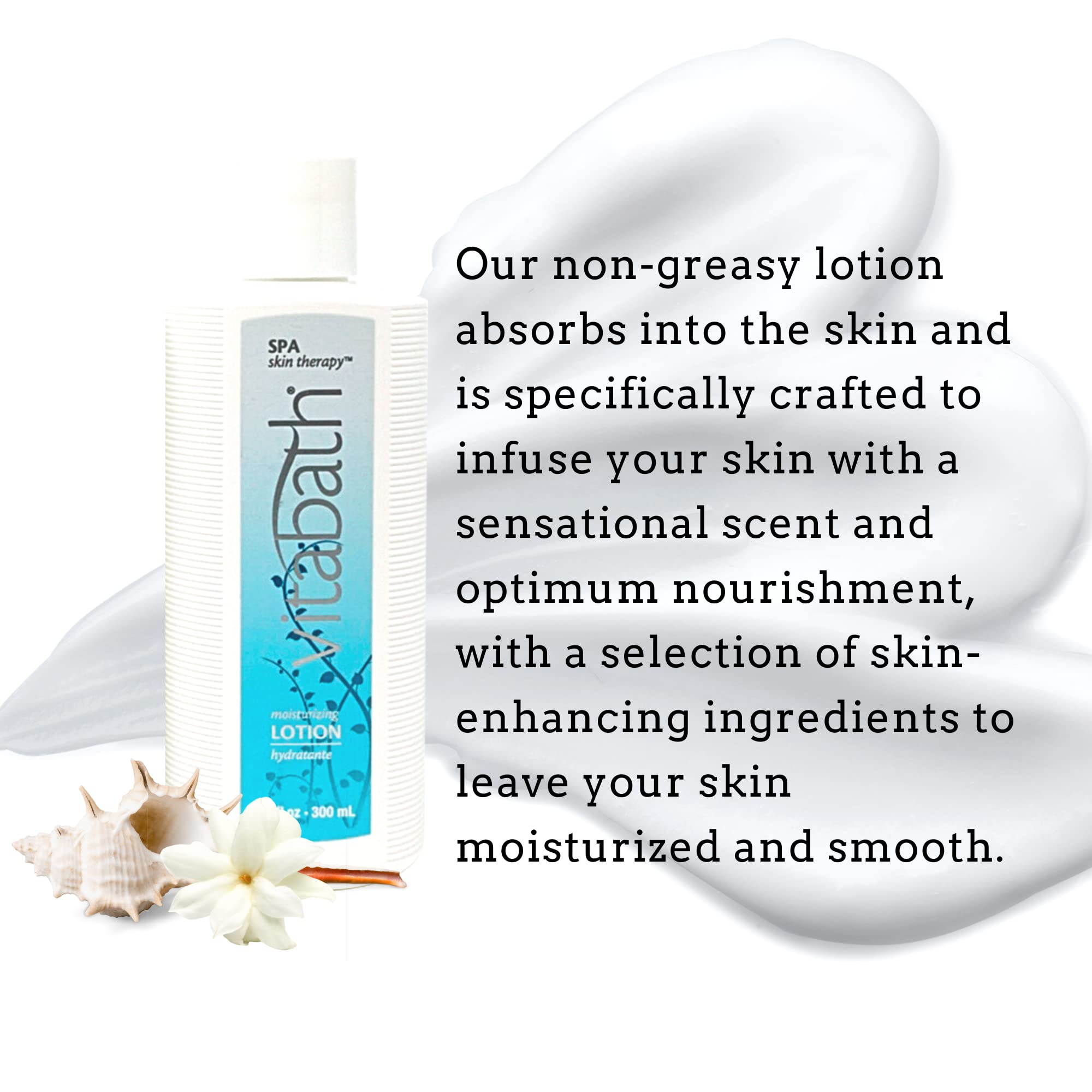 Vitabath Spa Skin Therapy foam cleanser with light, refreshing lather.