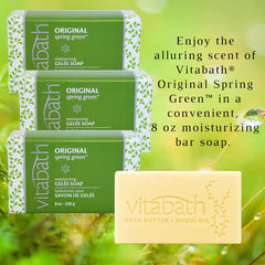 Notes of pine and rosewood with patchouli in Vitabath fragrance.