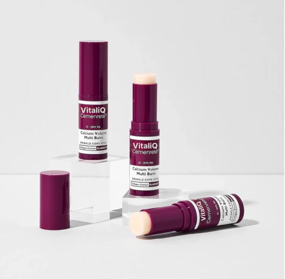 VitailQ balm applied around the eye area for hydration