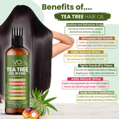 Vital Affair Tea Tree Oil hair shine shot highlights smoother, glossier strands.