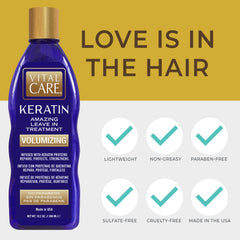 Vital Care Keratin Amazing sunflower seed oil highlights conditioning benefits