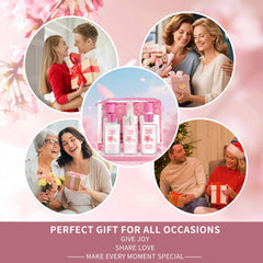 Vital Luxury aromatherapy-inspired bath-time moment with cherry blossoms