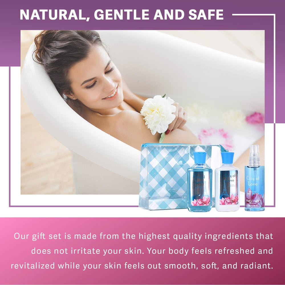 Vital Luxury city-of-love travel set fragrance mist spray, light scent for refresh