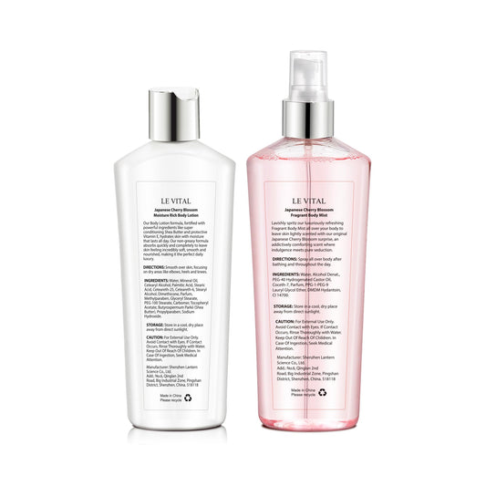 Vital Luxury Japanese Cherry Blossom Body Cream jar delivering quick hydration.